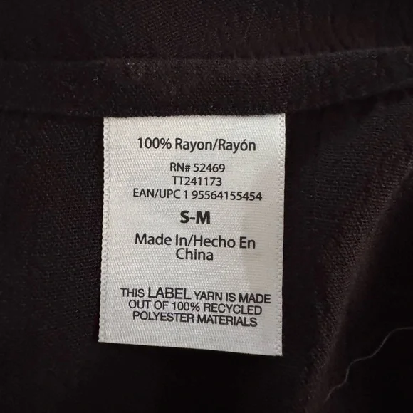 Swimsuit cover Black Kimono style size S/M - Picture 8 of 9